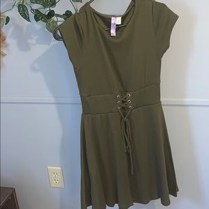 olive green dress